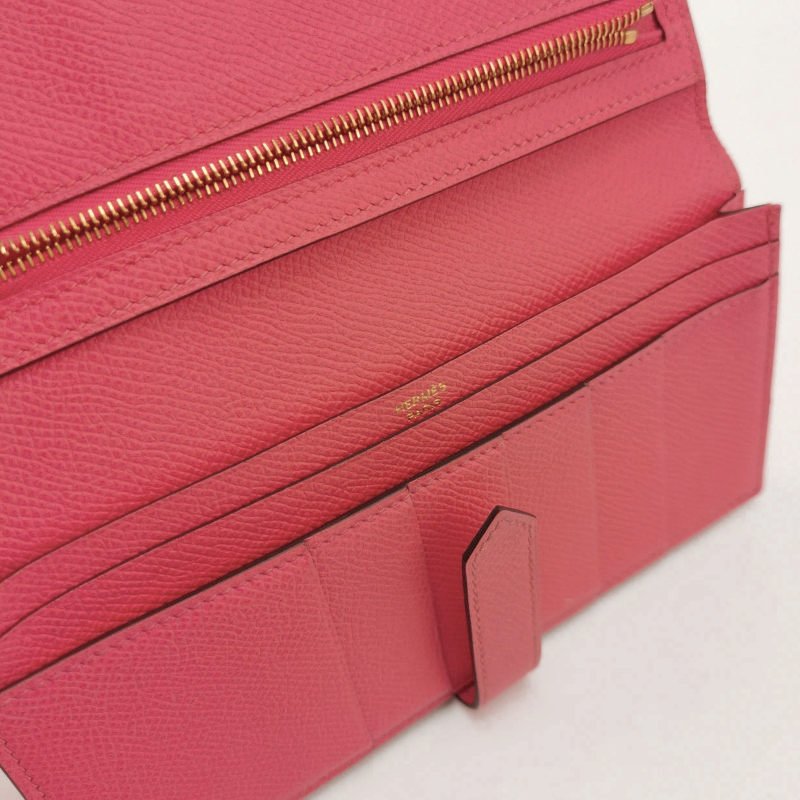 Hermes Bearn 小號 牛皮 純色標誌 H袢帶 皮夾-6
