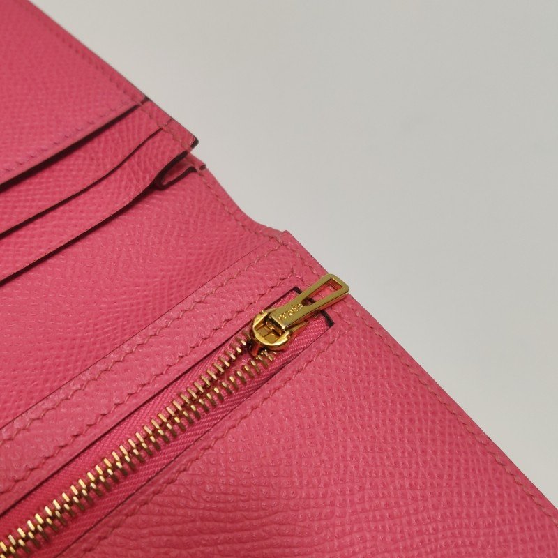 Hermes Bearn 小號 牛皮 純色標誌 H袢帶 皮夾-8