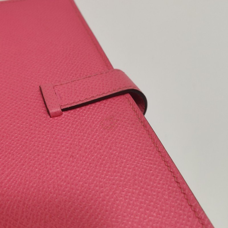 Hermes Bearn 小號 牛皮 純色標誌 H袢帶 皮夾-10