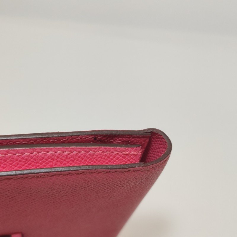 Hermes Bearn 小號 牛皮 純色標誌 H袢帶 皮夾-13