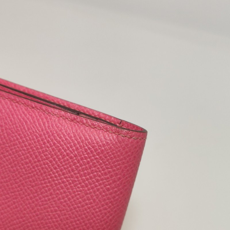 Hermes Bearn 小號 牛皮 純色標誌 H袢帶 皮夾-16