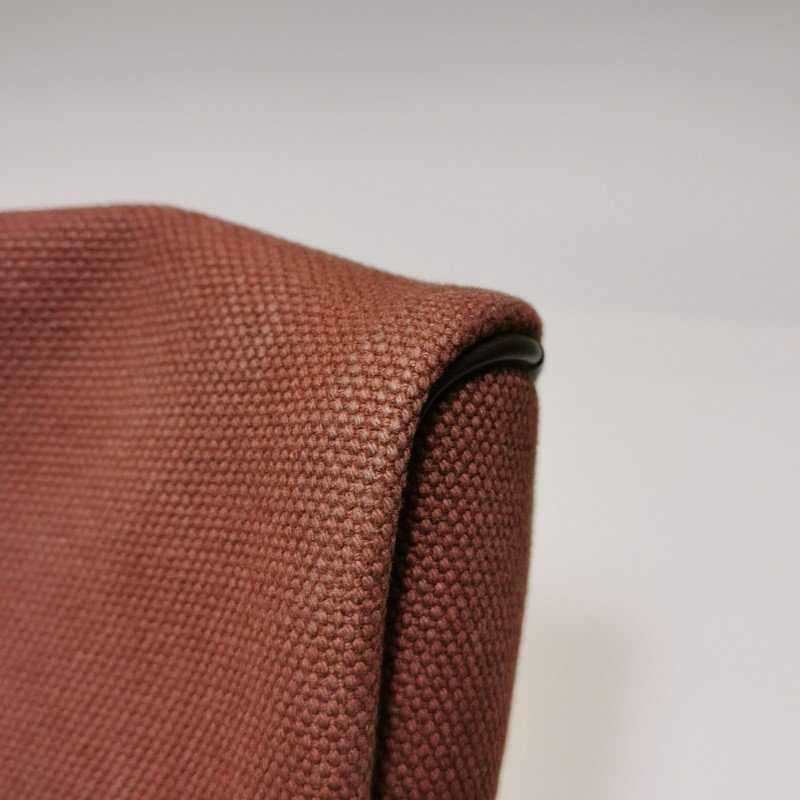 Hermes Heeboo 拼色 拉鍊 手提包 帆布 Hunter牛皮 銀扣 0G馬鞍紅 紅棕色框 J刻-11