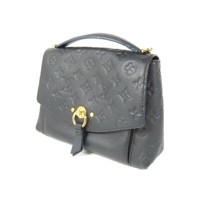 LOUIS VUITTON Monogram Empreinte Blanche BB金扣肩背袋-1