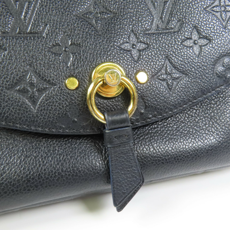 LOUIS VUITTON Monogram Empreinte Blanche BB金扣肩背袋-5