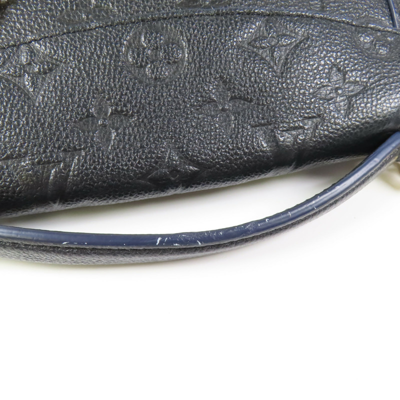 LOUIS VUITTON Monogram Empreinte Blanche BB金扣肩背袋-14