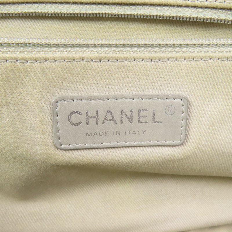 CHANEL 牛皮皮革Flap Bag銀扣鏈帶肩背袋-12