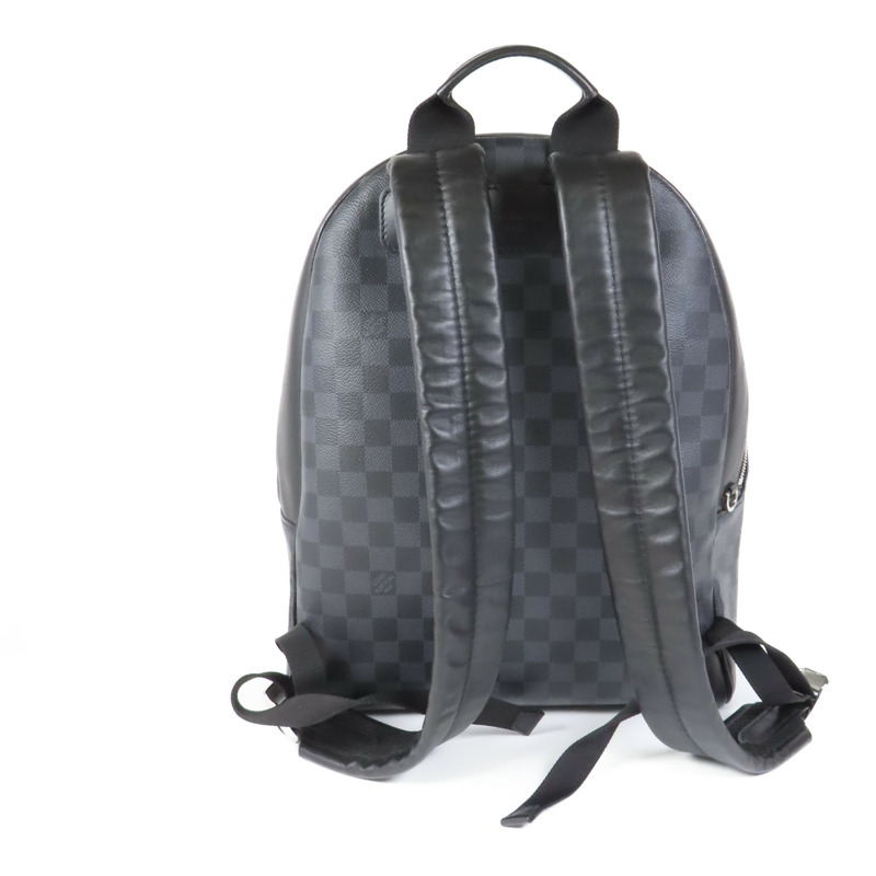 LOUIS VUITTON Damier Graphite Josh Backpack銀扣背包-2