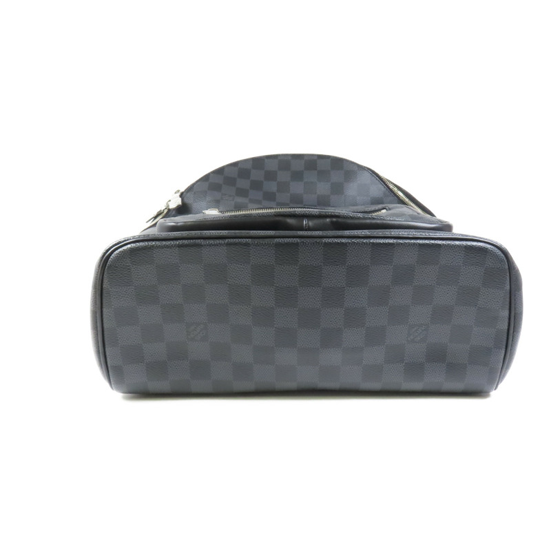 LOUIS VUITTON Damier Graphite Josh Backpack銀扣背包-3
