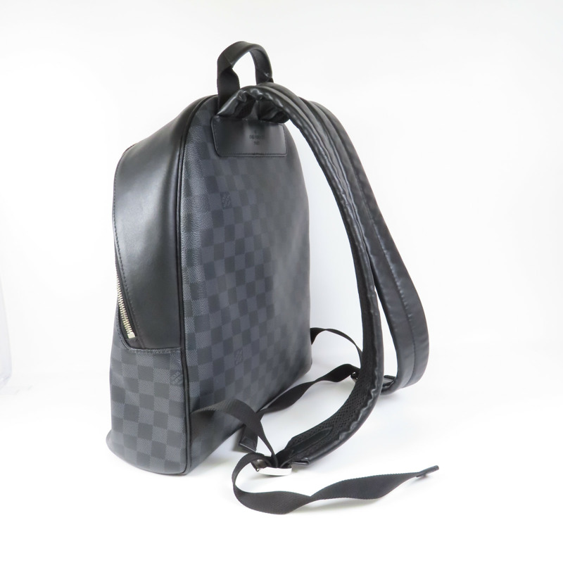 LOUIS VUITTON Damier Graphite Josh Backpack銀扣背包-5
