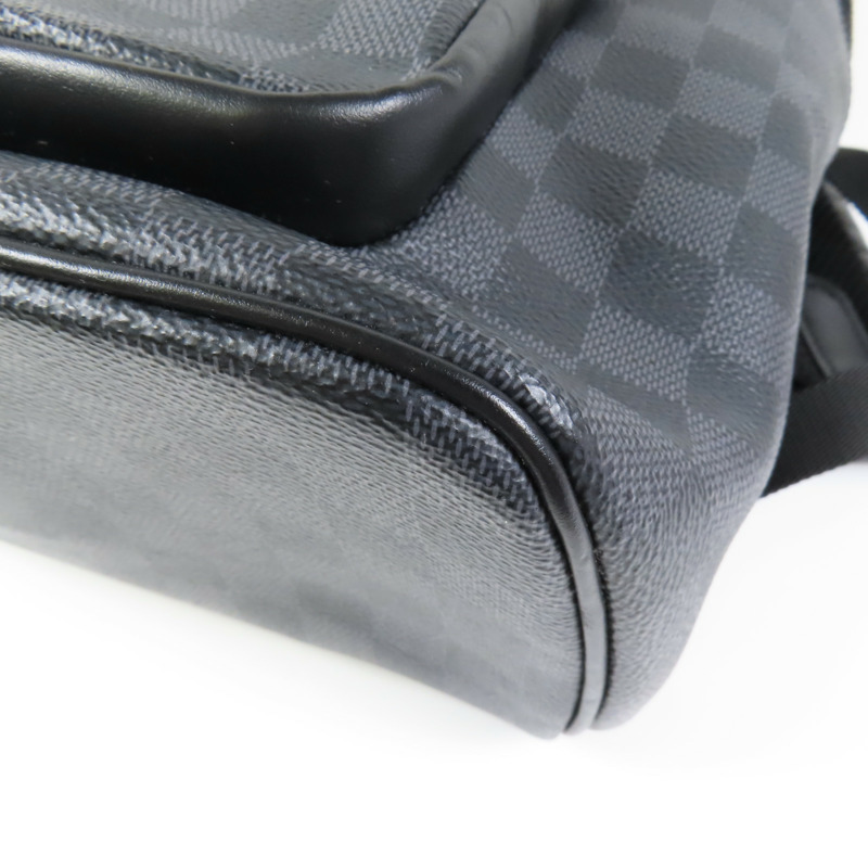 LOUIS VUITTON Damier Graphite Josh Backpack銀扣背包-12
