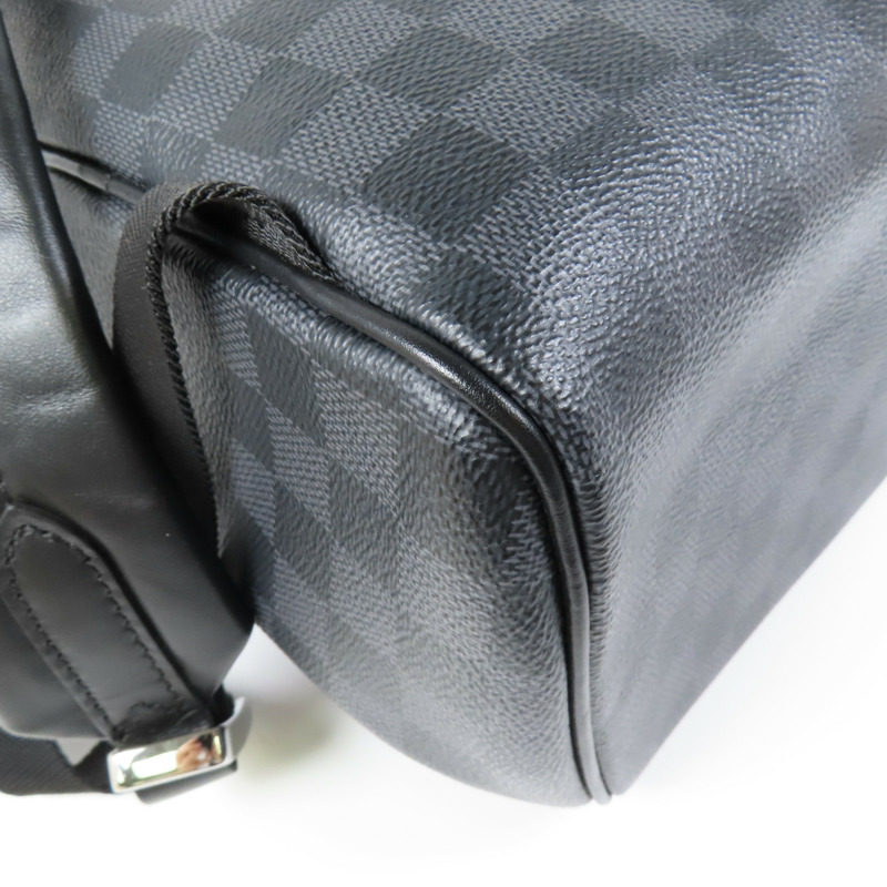 LOUIS VUITTON Damier Graphite Josh Backpack銀扣背包-13
