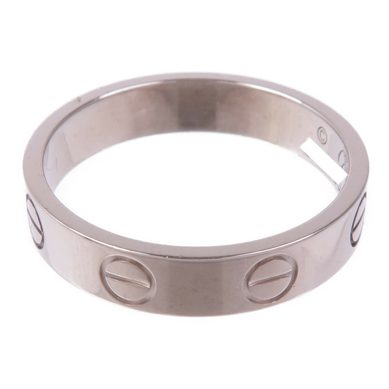 CARTIER 18K白金Mini Love Ring戒指Cartier#49/US#5-2