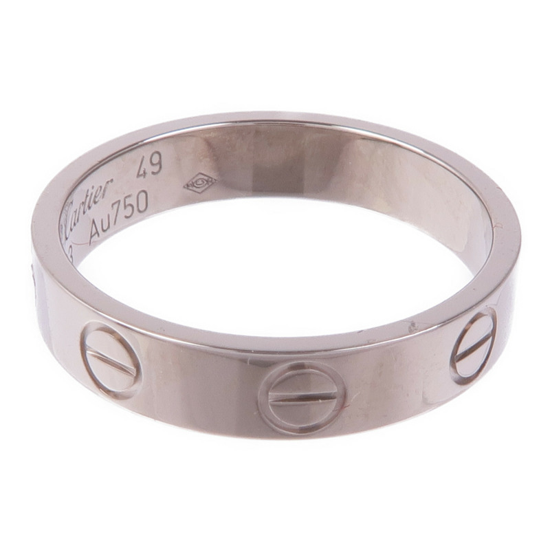 CARTIER 18K白金Mini Love Ring戒指Cartier#49/US#5-3