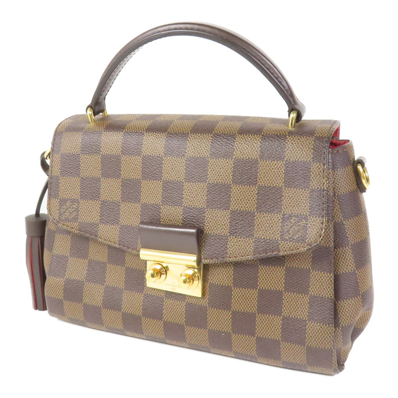 LOUIS VUITTON Damier Croisette金扣手挽肩背兩用袋-1