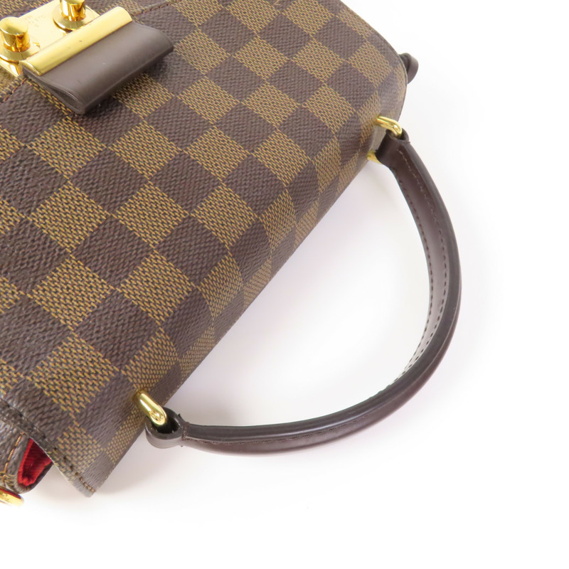 LOUIS VUITTON Damier Croisette金扣手挽肩背兩用袋-4