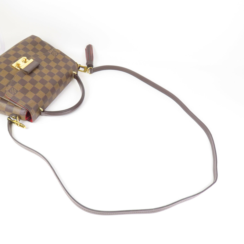 LOUIS VUITTON Damier Croisette金扣手挽肩背兩用袋-7
