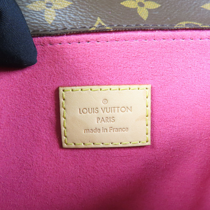 LOUIS VUITTON Monogram Patches Pochette Metis金扣手挽肩背兩用袋棕色-15