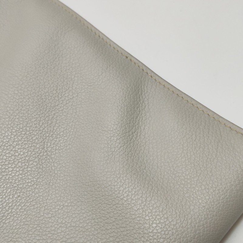Hermes Pochette Pliplat 手拿包 Evercolor 牛皮 80珍珠灰框R刻-18