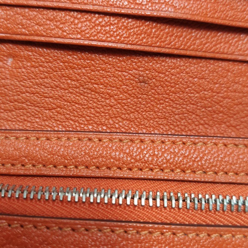 Hermes Bearn 小號 羊皮 純色 標誌H袢帶 皮夾-7