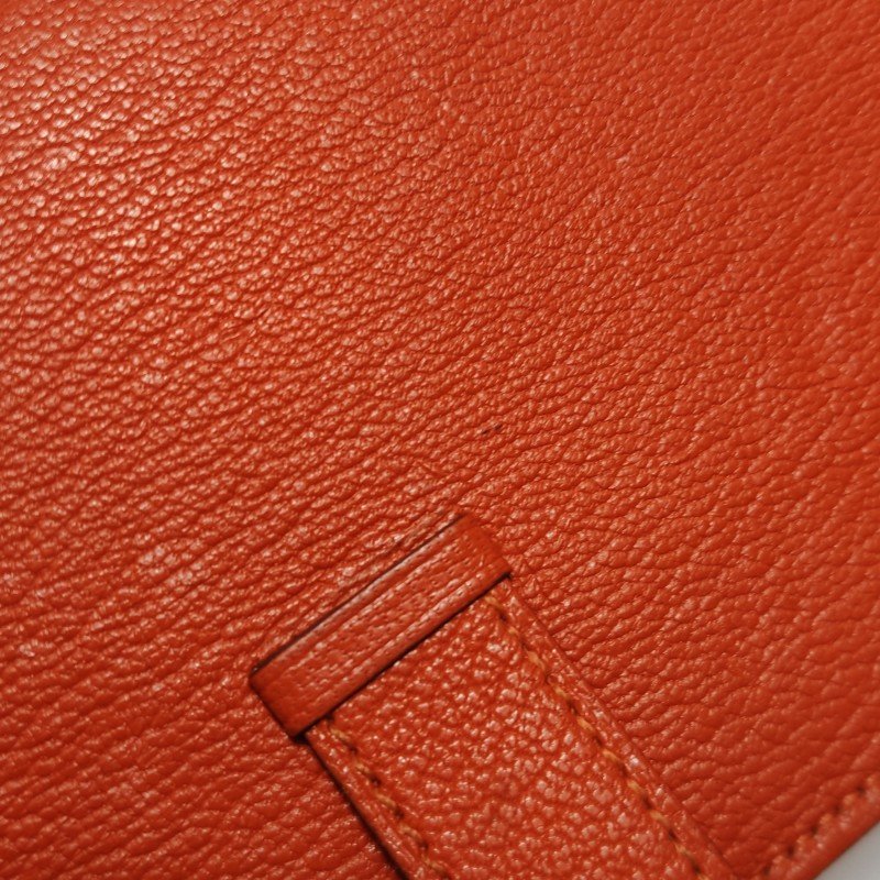 Hermes Bearn 小號 羊皮 純色 標誌H袢帶 皮夾-13
