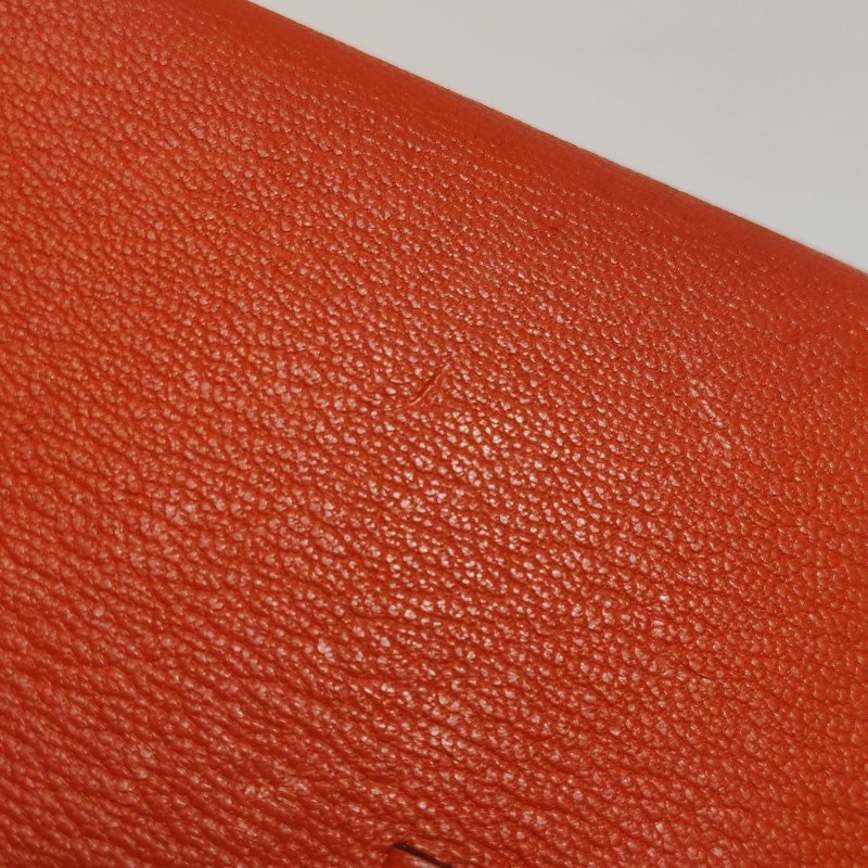 Hermes Bearn 小號 羊皮 純色 標誌H袢帶 皮夾-18