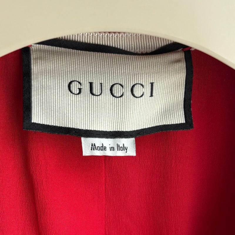 ::GUCCI:: 滿版雙G 紅色開襟上衣 外套 Red double G full-print-8