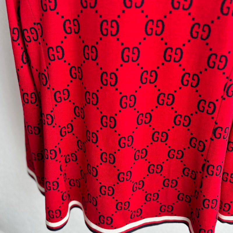 ::GUCCI:: 滿版雙G 紅色開襟上衣 外套 Red double G full-print-12