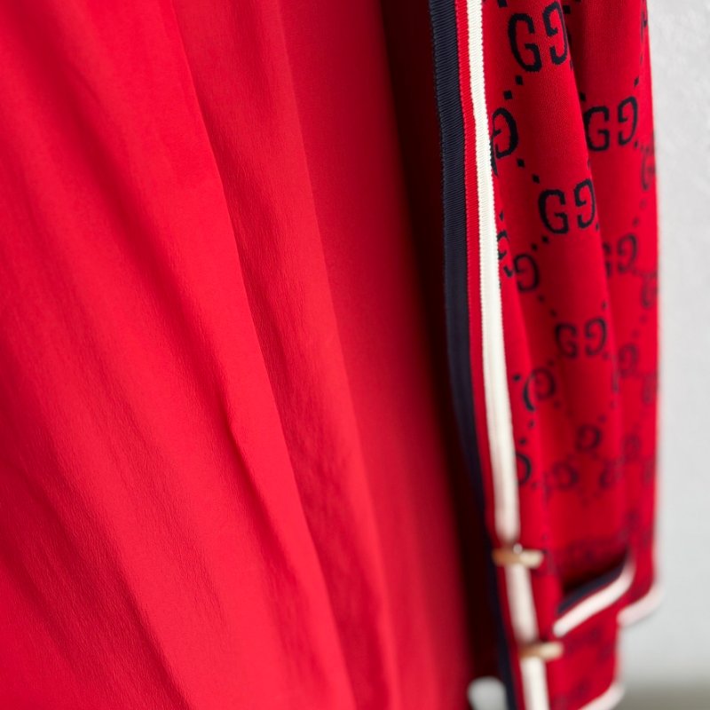 ::GUCCI:: 滿版雙G 紅色開襟上衣 外套 Red double G full-print-15