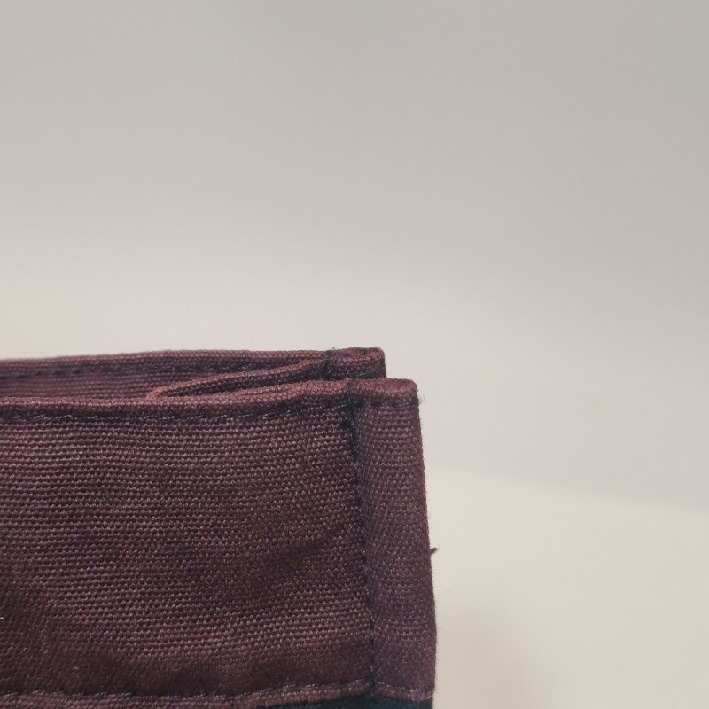 Hermes Fourre Tout 小號 條紋 按扣 手提包 帆布 銀扣 89黑色 紅棕色-12