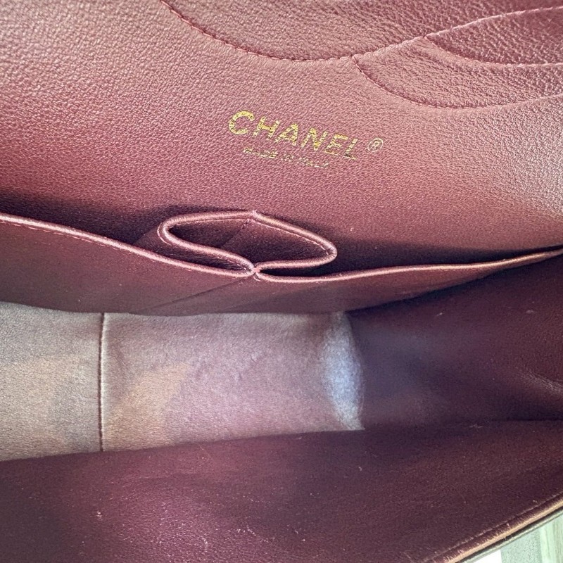 Chanel 淡金鍊黑荔枝皮CF 30 Jumbo 11.12-19