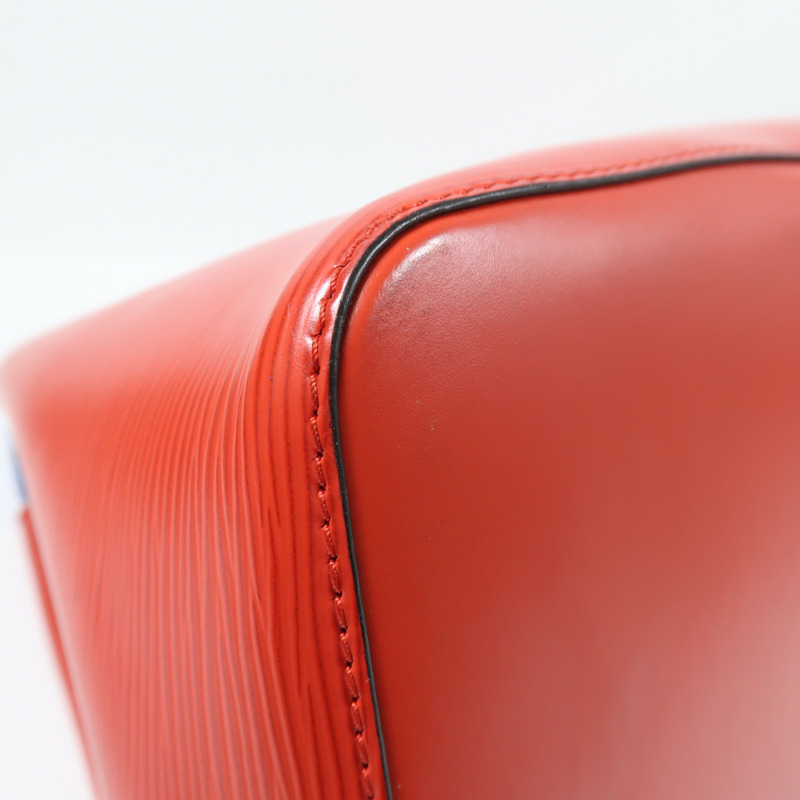 LOUIS VUITTON Epi NeoNoe MM銀扣手挽肩背兩用袋紅色藍色-10