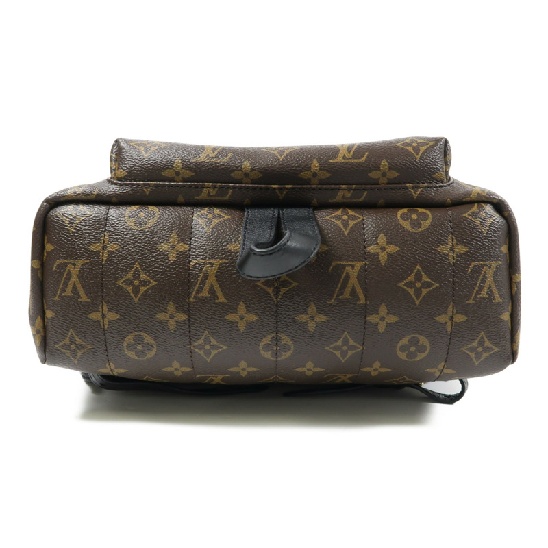 LOUIS VUITTON Monogram Macassar Palm Springs MM金扣背包-5