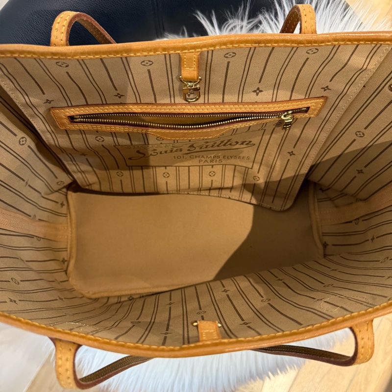 LV Neverfull mm 經典老花購物袋-1