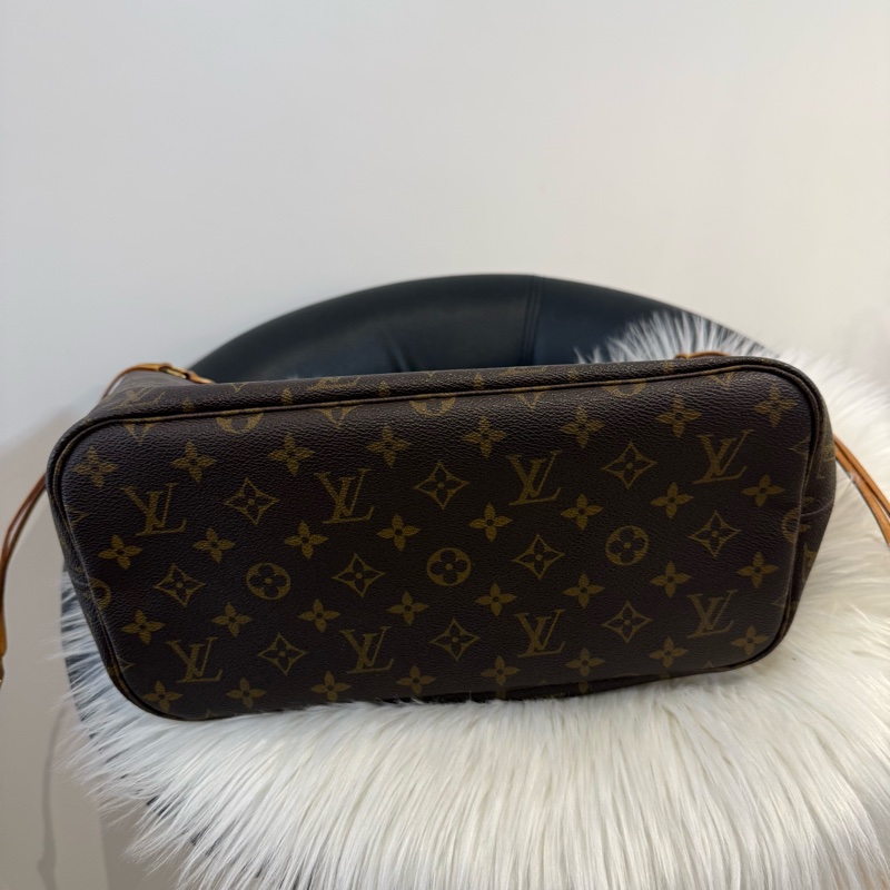 LV Neverfull mm 經典老花購物袋-5