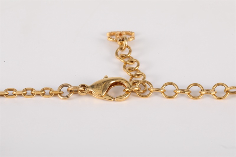 CHANEL(香奈兒) 合金 24S 金屬字母水鑽CHOKER 高價款 love字母-4