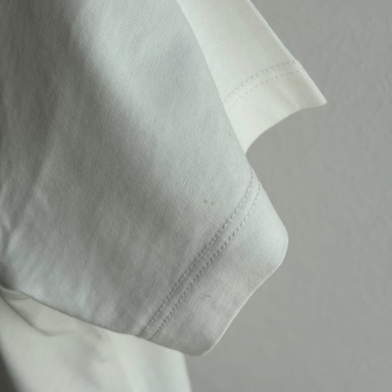 ::MONCLER:: 白色棉質T恤 品牌標誌字母LOGO-5