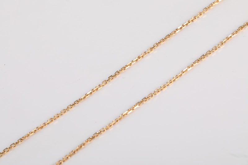 VAN CLEEF&ARPELS(梵克雅寶) Vintage Alhambra 中號單花項鏈 新扣 18K黃金/虎眼石 項鏈 黃金-3