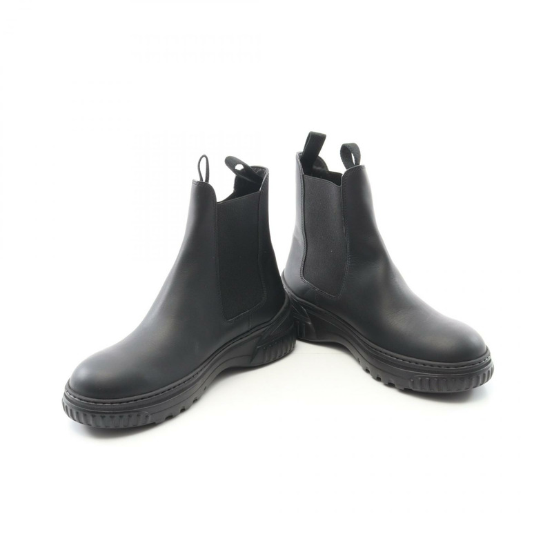 Christian Dior 黑色平底皮靴，二手女款 #36 D-2