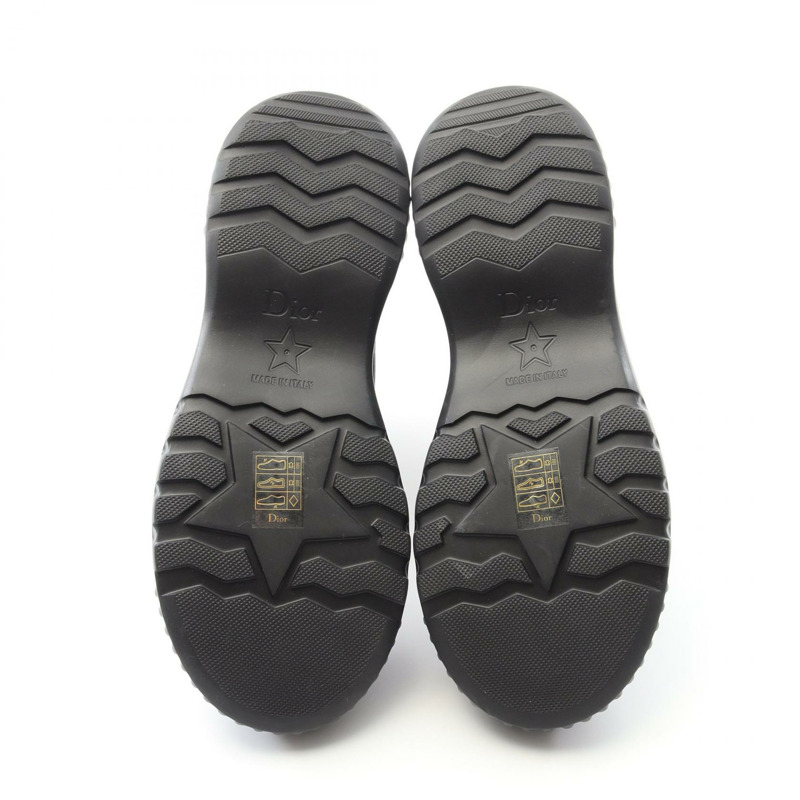 Christian Dior 黑色平底皮靴，二手女款 #36 D-3