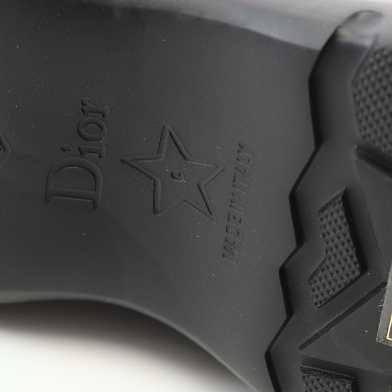 Christian Dior 黑色平底皮靴，二手女款 #36 D-5