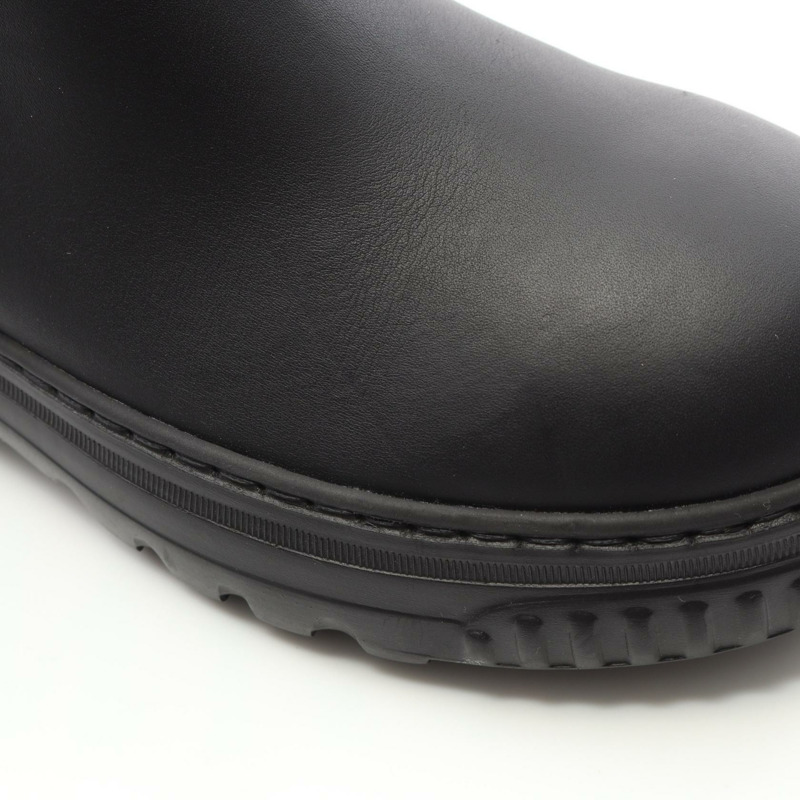 Christian Dior 黑色平底皮靴，二手女款 #36 D-9