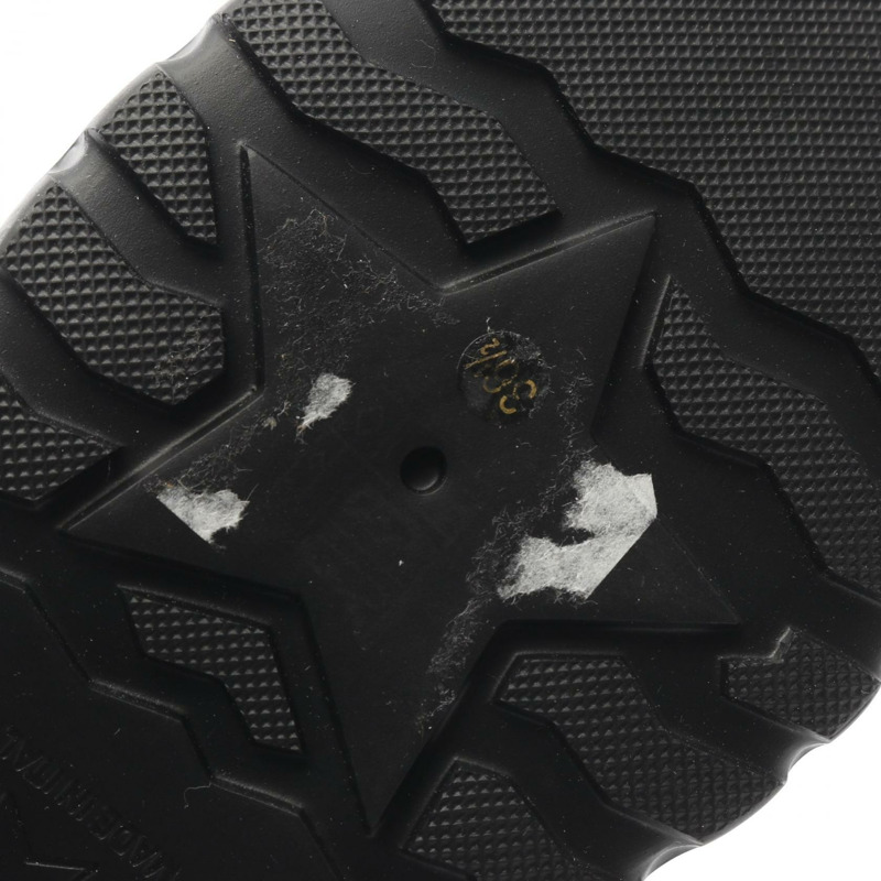 Christian Dior 靴子皮革面料黑色黃色二手女士 #36 1/2 D-7