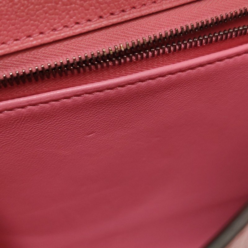 Hermes Cinhetic 18 不對稱 H型 封口 斜背包 ChevreMysore 羊皮 銀扣 8W新唇膏粉 D刻-8