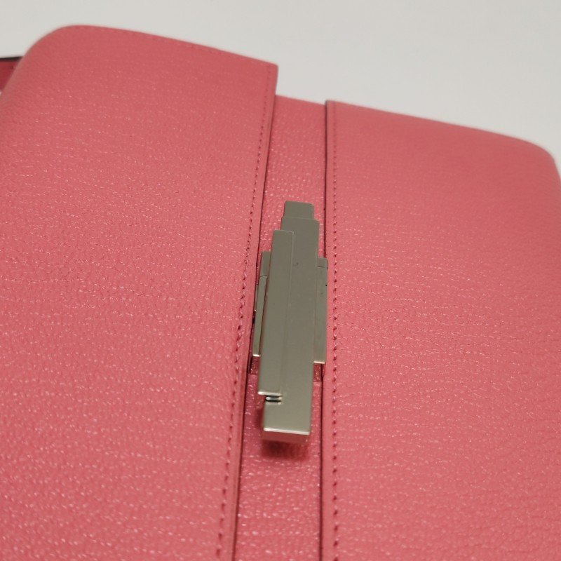 Hermes Cinhetic 18 不對稱 H型 封口 斜背包 ChevreMysore 羊皮 銀扣 8W新唇膏粉 D刻-9