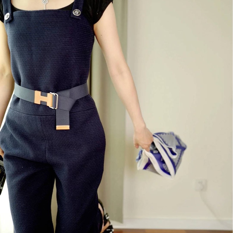 HERMES 愛馬仕 Nomade 40 帆布 腰帶 皮帶-7