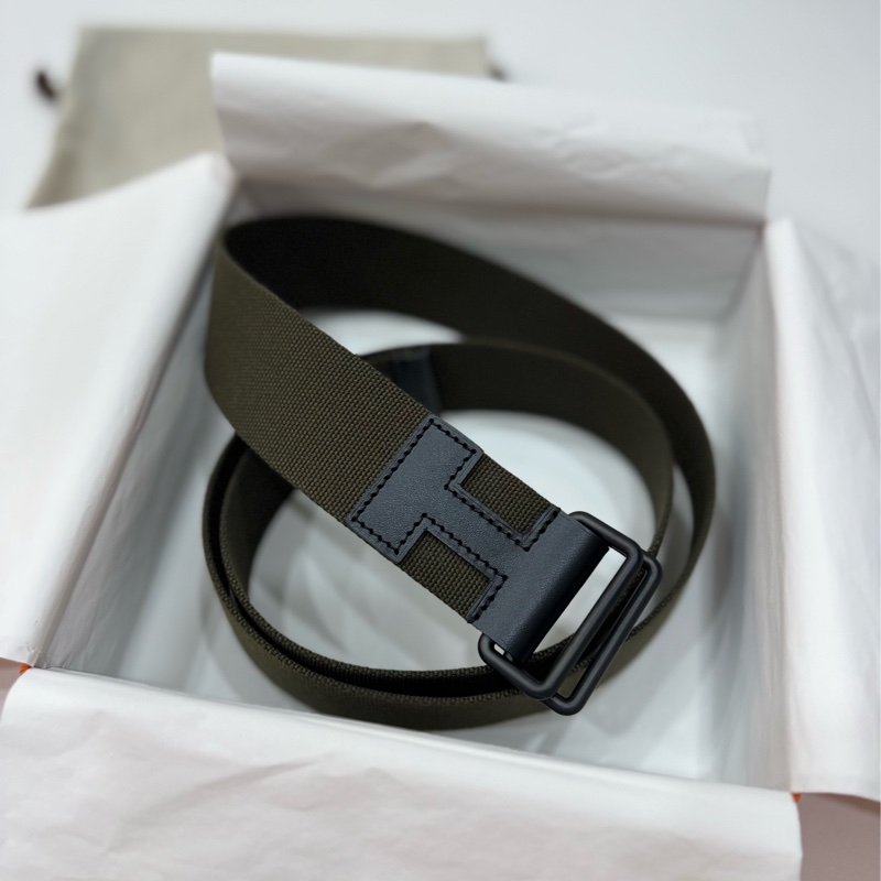HERMES 愛馬仕 Nomade 40 帆布 腰帶 皮帶-10