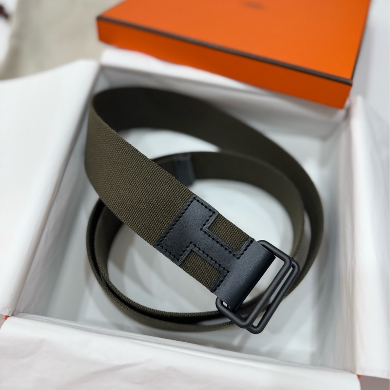 HERMES 愛馬仕 Nomade 40 帆布 腰帶 皮帶-11