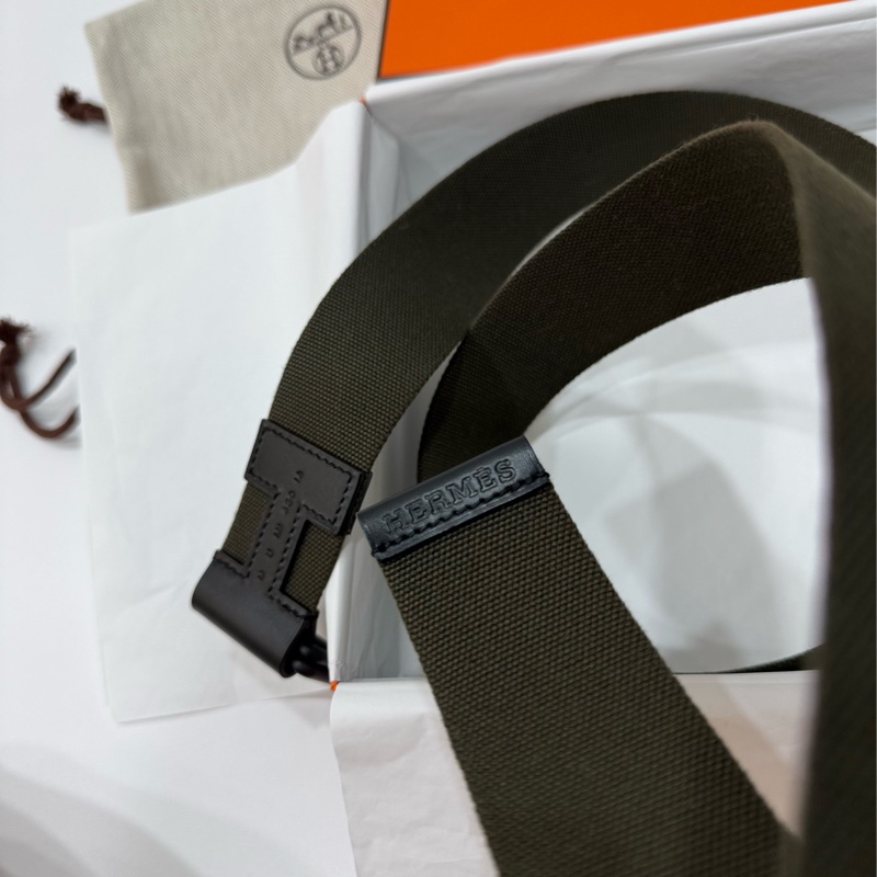 HERMES 愛馬仕 Nomade 40 帆布 腰帶 皮帶-13