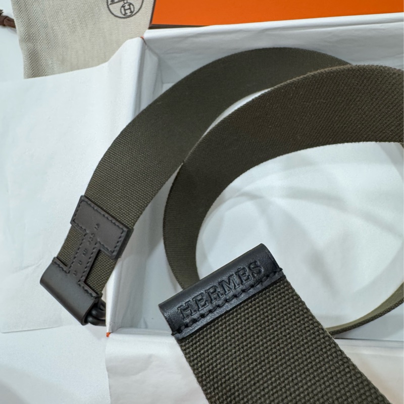 HERMES 愛馬仕 Nomade 40 帆布 腰帶 皮帶-14