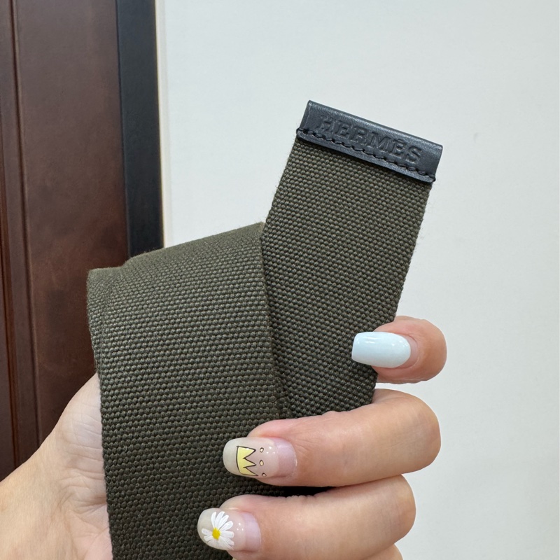 HERMES 愛馬仕 Nomade 40 帆布 腰帶 皮帶-15